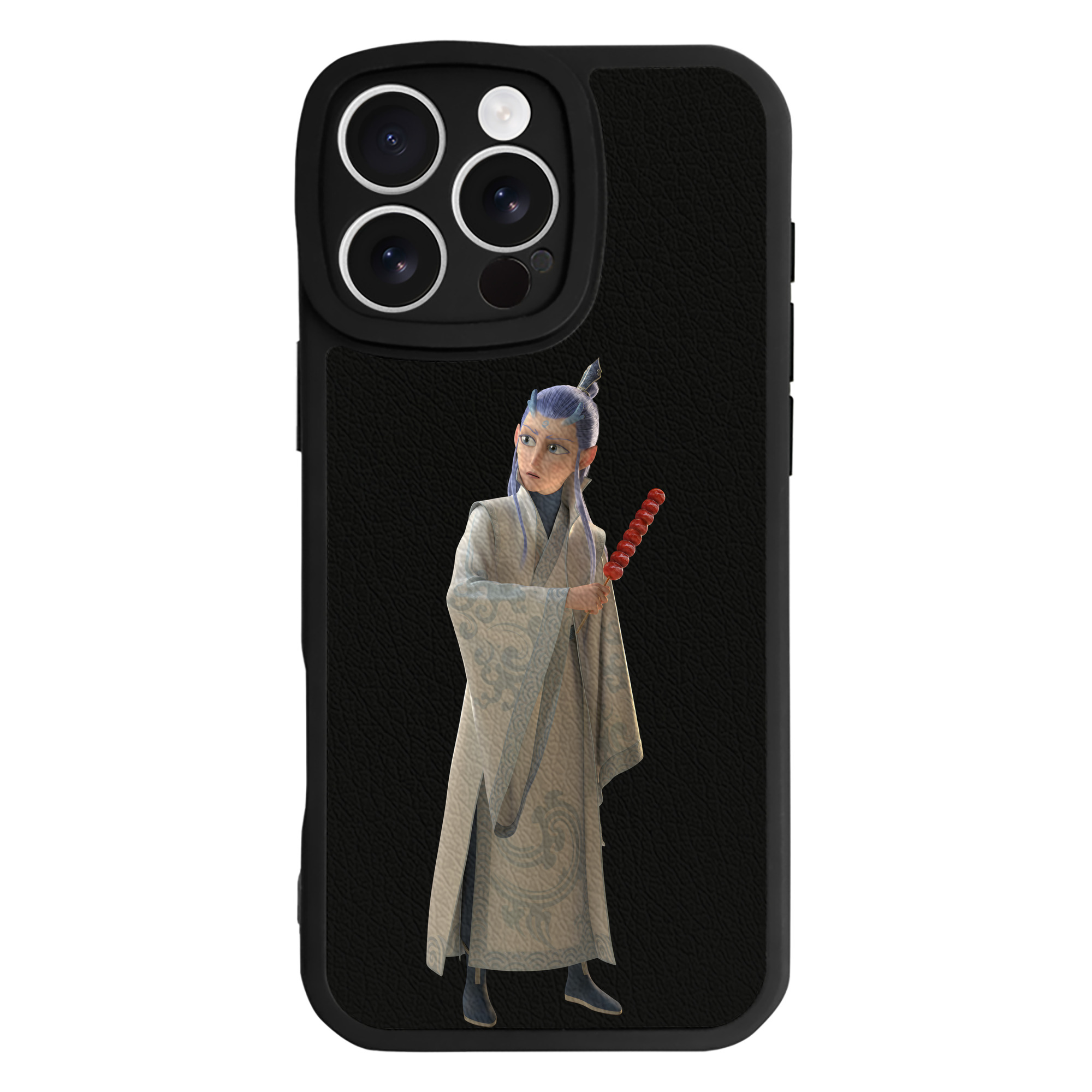 （画像用） Ne Zha 2 ナタ 魔童の大暴れ 【iPhone 16シリーズ対応】シリコンスマホケース（レザー調） 材質：シリコン